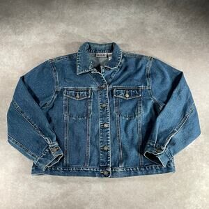 Vintage Women’s Billblass Jeans Denim Trucker Jacket XL